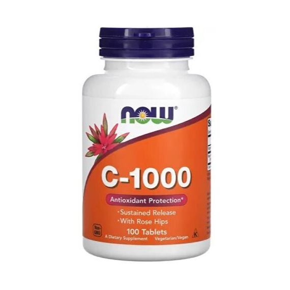 NOW Vitamin C 1000 mg 100 tablets