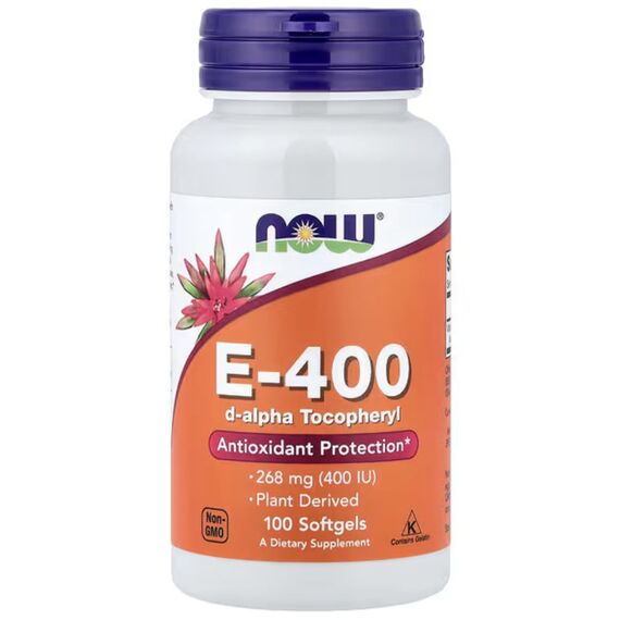 NOW E-400 268 mg (400 IU) Plant Derived 100 softgels