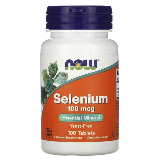 NOW Selenium 100 mcg 100 tablets, изображение 2