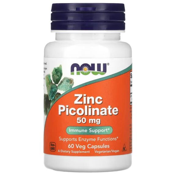 NOW Zinc Picolinate 50 mg 60 veg capsules