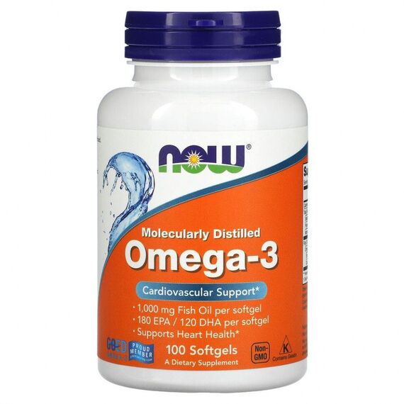 NOW Omega-3 1000 mg 100 softgels