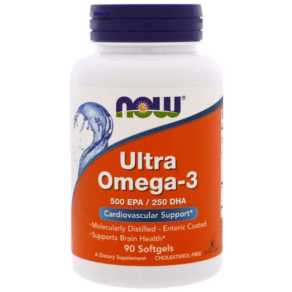 NOW Ultra Omega 3 1000 mg 90 softgels, изображение 2