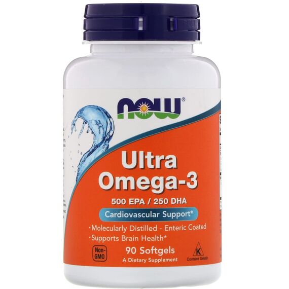 NOW Ultra Omega 3 1000 mg 90 softgels, изображение 5