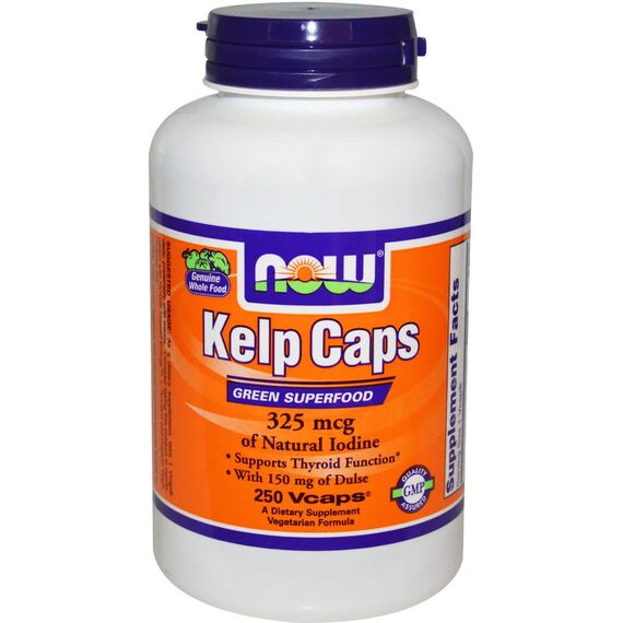 NOW Kelp 325 mcg 250 veg capsules, изображение 2