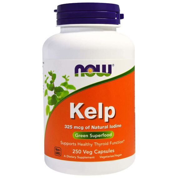 NOW Kelp 325 mcg 250 veg capsules, изображение 4
