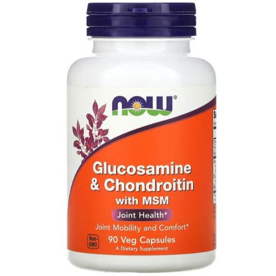 NOW Glucosamine & Chondroitin MSM 90 veg capsules