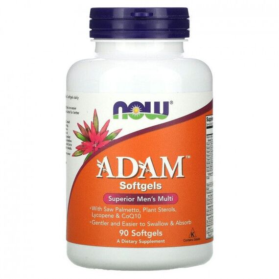 NOW Adam Multivitamin for men 90 softgels