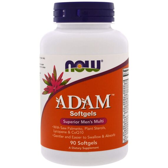 NOW Adam Multivitamin for men 90 softgels, изображение 2