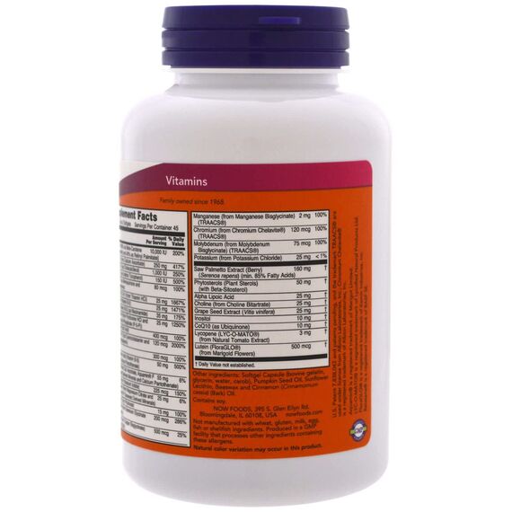 NOW Adam Multivitamin for men 90 softgels, изображение 4
