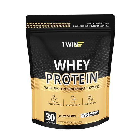 1WIN Whey Protein, солёная карамель, 900 г, 30 порций, изображение 2
