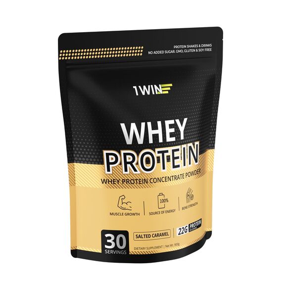 1WIN Whey Protein, солёная карамель, 900 г, 30 порций, изображение 4
