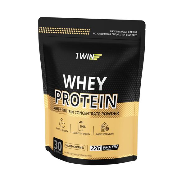 1WIN Whey Protein, солёная карамель, 900 г, 30 порций, изображение 5
