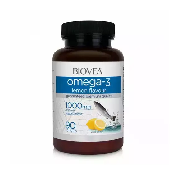 Biovea Омега-3 рыбий жир c лимонным вкусом капсулы 1000 мг 90 шт